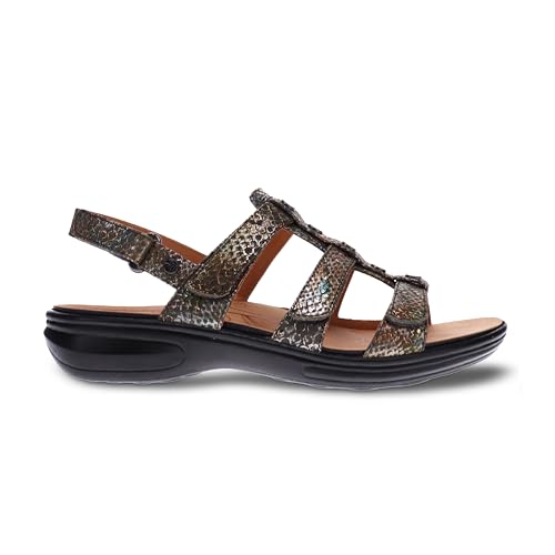 Image of Revere Toledo Women's Sandals - Gladiator Inspired Premium Leather Walking Sandals - Stylish and Trendy - Orthotic-Friendly with Arch Support and Adjustable Fit