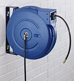 Planeta G40068 Schlauchaufroller, TYP L-701-154, Anschluss 1/2 Zoll, Schlauch Nennweite DN 12, Länge 15 m, maximal Druck PVC-Schlauch bar 20, maximal Druck PU-Schlauch bar 12, Wasser und Luft