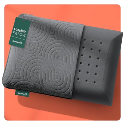 Reviews de Almohada de memory foam que puedes comprar esta semana. 43 Dreamlab Almohada Graphite Pillow | Almohada de Memory Foam con Carbón | Hipoalergénica, Antibacterial, Soporte, Certificaciones | Firmeza: Firme Medio | Tamaño King Size (80 cm...
