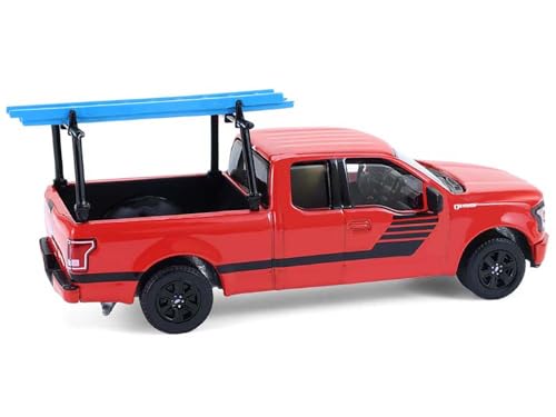 2015 F 150 Pickup Truck con escalera 1/64 coleccionable miniatura 3