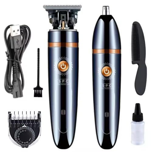 Cortadora de Pelo Profesional Sandalfon para Hombres, Impermeable con certificación IPX7, Recargable, Ideal para peluquería, Ajustable, inalámbrica y Personalizada para un Corte preciso y Afilado.