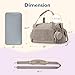 mommore Diaper Bag Tote, Large Capacity Travel Diaper bags, Hospital Bag for Labor Delivery, Baby Bag with Pacifier Case, Changing Pad