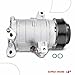 A-Premium Air Conditioner AC Compressor with Clutch Compatible with Nissan NV1500 NV2500 NV3500 4.0L 2012-2021, Pathfinder 4.0L 2005-2012