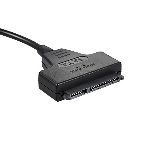 Docooler Adaptador de cabo USB2.0 para SATA 22Pin para unidade de disco rígido SATA HDD de 2,5