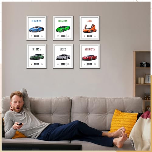 Ximudes Super Car Posters For Boys Room, Canvas Car Wall Art Prints thumb #4