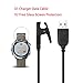 JIUJOJA Compatible with Garmin Forerunner 645 Charger Cable and 2Pcs Free HD Tempered Glass Screen Protectors