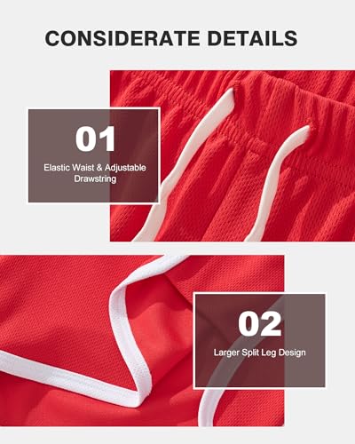 AIMPACT Mens Mesh Shorts 3 Inch Running Gym Athletic Workout Bodybuilding Booty Track Shorts Vintage Fitted Short4