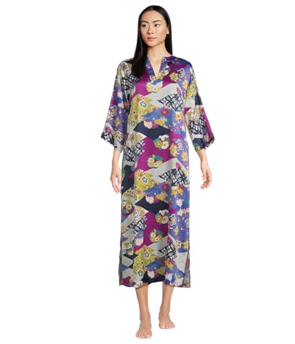 Natori Women's Deco-Satin Caftan