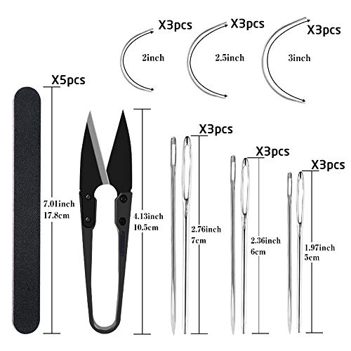 Image of Lunarm Stitching Pony Leather Stitching Pony Table Desktop Working Clamp | with Thread, Big Eye Sewing Needles, Nail Files, Replaceable Patch, Instruction, Beech Hardwood, Leathercraft Projects Repair