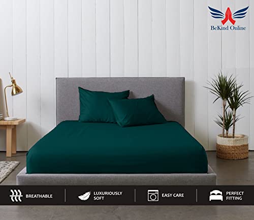Image of Wyoming King - 84 inch x 84 inch Size Luxury 600 Thread-Count 100% Egyptian Long Staple Cotton Sheets Set Sheet Set Soft & Silky Sateen Weave 18 Inch Deep-Pockets - Wyoming King, Teal Blue