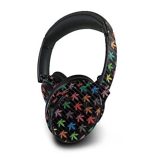 Image of MightySkins Carbon Fiber Skin Compatible with Bose QuietComfort 45 Headphones Sticky Icky Icky | Protective, Durable Textured Carbon Fiber Finish | Easy to Apply