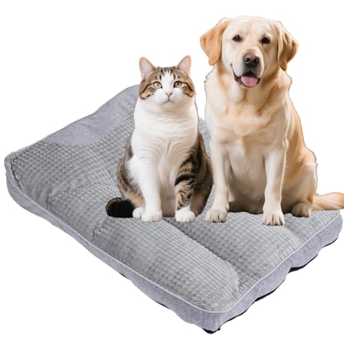 Bulnire Cuccia Per Cani Rilassante, Cuccia Ortopedica Lavabile, Supporto Per Schiena E Articolazioni Per Cani Di Taglia Media E Grande (Grigio, XL)
