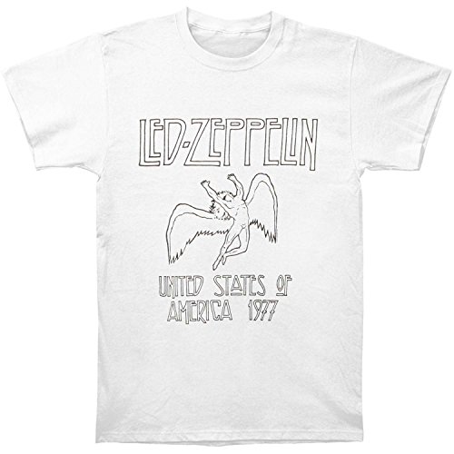 Araca Led Zeppelin Men's USA 77 Slim-Fit T-Shirt White S
