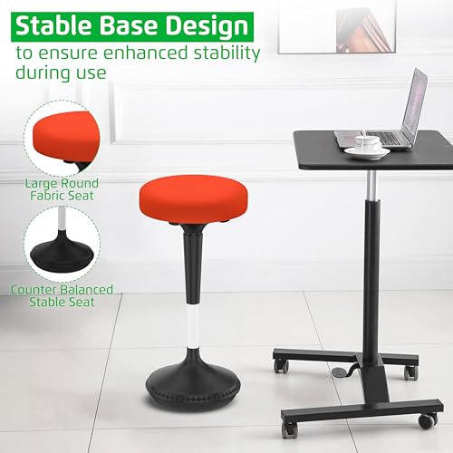 Image of Wobble Stool Standing Desk, Flexible Seating Adjustable Office Ergonomic Seating, Wobble Stools for Alternative Classroom Seating, Active ADHD Chair, Wiggle Chairs