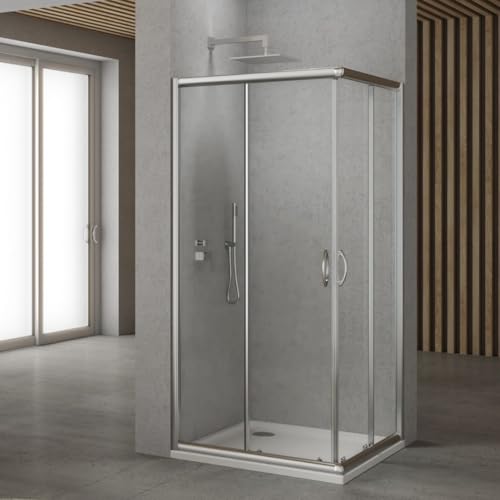Facilità di Pulizia: La superficie liscia del cristallo temprato facilita le operazioni di manutenzione quotidiana, permettendo di rimuovere facilmente residui di sapone e calcare per mantenere il box doccia sempre brillante