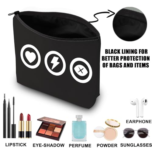 RDR2 Makeup Bag Arthur Fans Gifts Cores Stamina & Dead Eye Gifts RDR2 Merchandise RDR2 Arthur Zipper Bag (HeartBlack UK) - Image 3