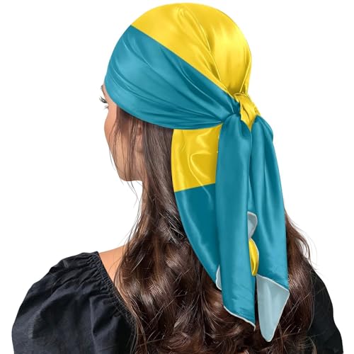 Yuiboo Square Silk Head Hair Scarf Neckerchief Cute Neck for Head bufanda para mujer elegante