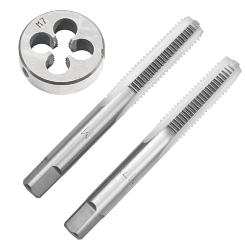 Aceteel M7X1.0 Hand Tap and Round Die Set Right Hand