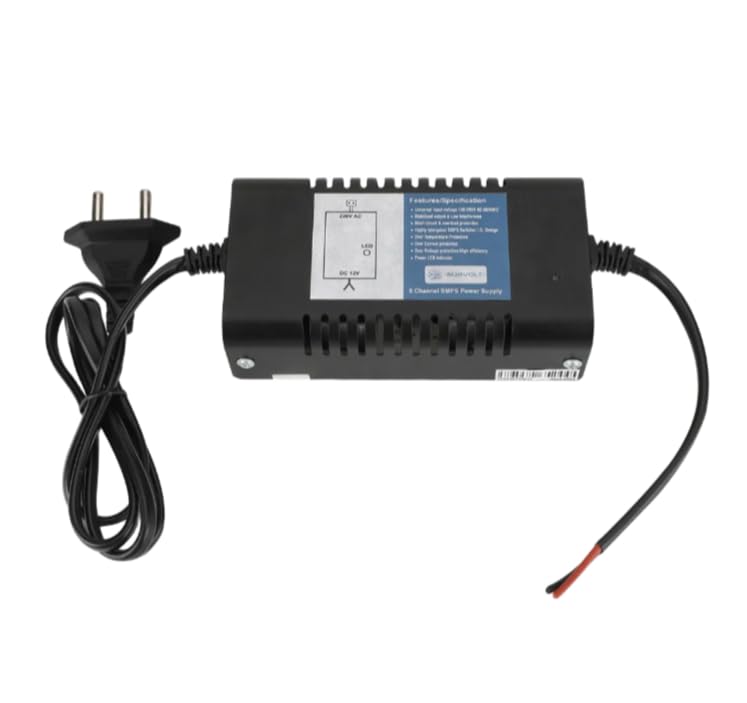 Survolt 8 Channel Metal SMPS for CCTV, Power Supply Adapter up to CCTV Security Cameras SMPS, Video Surveillance Camera System, Dome, Bullet-image-42