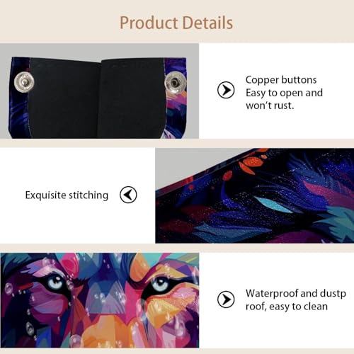 Boîte à mouchoirs loup lot de 2 pour rangements de bureau et salons
