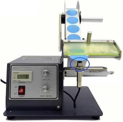 Distributore automatico di etichette – Spogliatrice per etichette larga 120 mm con funzione di conteggio per una gestione e un'applicazione efficienti delle etichette