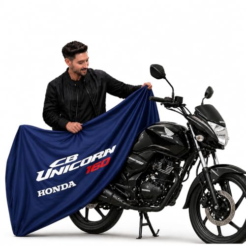 Image of Kayme Motorcycle Cover Waterproof Heavy Duty All Weather, Quad 4 Wheeler Cover Sun Rain Snow Protection (Blue, Unicorn 160)