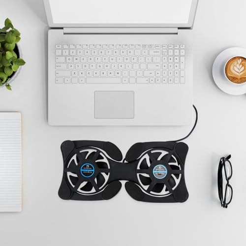 ULTECHNOVO Cooler plegable portátil para laptop con ventiladores duales miniatura 4