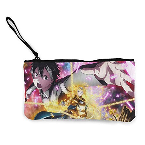Preisvergleich Produktbild Japanische Anime Style Leinwand Münzgeldbörse Reißverschluss Tasche Kosmetik Make-up Taschen Handytasche mit Griff Multifunktion Reise Kosmetik Tasche Brieftasche Taschen Brieftaschen Geldbörsen