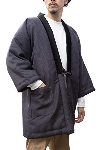 Hexagonal Pattern HANTEN (Cotton Jacket Made in Japan Kimono-Style) Size Mens