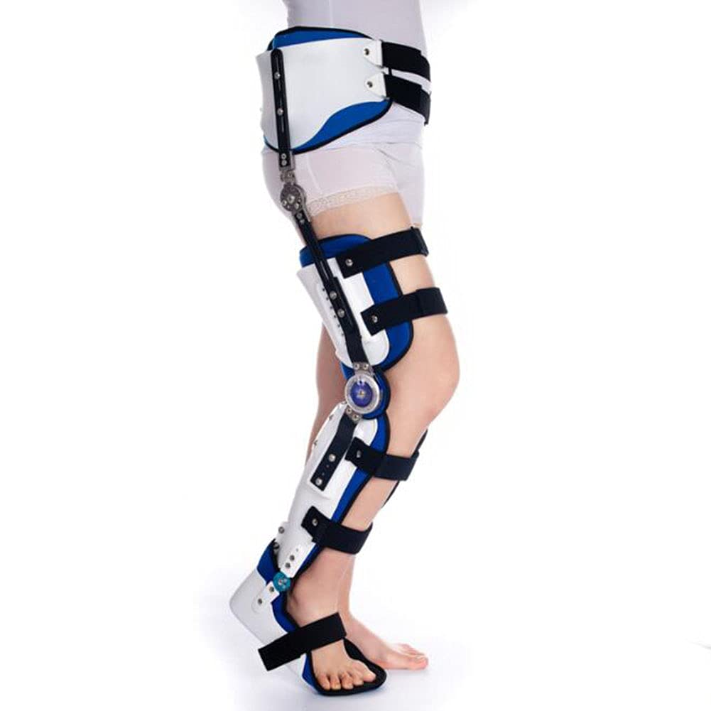 Postoperatorio Cadera Tobillo Pie Rodillera Estabilizador de Cadera con bisagras Corrector Soporte Brace Ajustable Muslo Rodilla Tobillo Pie Ortesis