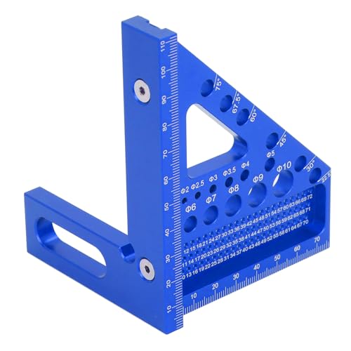 Transportador de ángulos de madera en aluminio miniatura 6