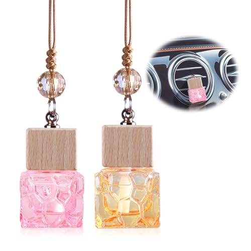 Image of L'odeur Vill Car Fresheners, 2Pack Car Freshener Vent Clips Car Diffuser Car Air Freshener, Up to 180 Days Hanging Car Diffuser, Long Lasting Hanging Car Freshener - Jasmine & lily and Bright Citrus