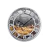   Great-Looking-Deer-Clock-Wildlife-Wall-Clock-Silent-Non-Ticking-Battery-Operated-12-Inch-Quality-Plastic-Round-Wall-Clocks-for-Home-Kitchen-Living-Room-Bedroom-Office-Decor-Antique-Silver