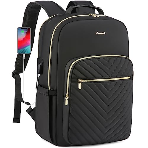 LOVEVOOK Large Travel Backpack Women with 17.3-inch Laptop Compartment, Work