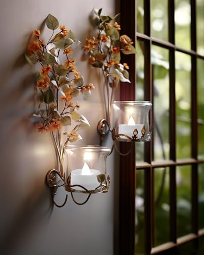 Image of Homemory Tea Lights with Timer Battery Operated, 6H Timer Auto On Daily, Flickering Flameless LED Votive Candles for Table Centerpieces, Lantern, Halloween, Christmas, Cool White, No Remote, 12-Pack