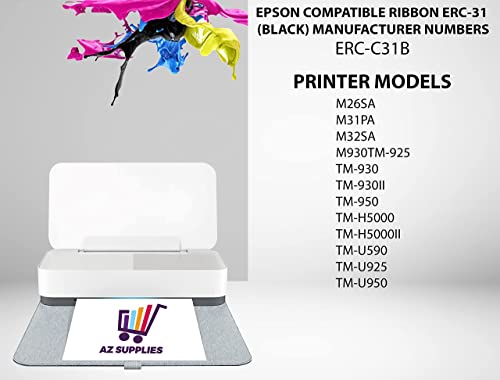 Cintas para impresora compatibles Epson ERC-31 negro 6 unidades miniatura 2