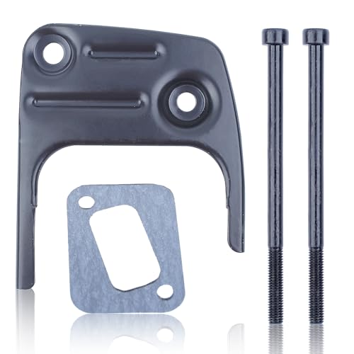 Haishine Silenciador de Escape y Kit de Junta de Tornillo de Tornillo para Husqvarna 350 353 346XP 345 340 351 Jonsered 2150 2153 Motosierra 503-8628-03