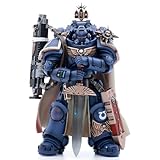 JOYTOY Warhammer 40k 1/18 Action Figure Ultramarines Captain with Master Crafted Heavy Bolt Rifle Collection Model 5 inch