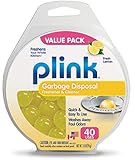 Plink Garbage Disposer Cleaner and Deodorizer, Lemon, 40 Count, 2 Pack