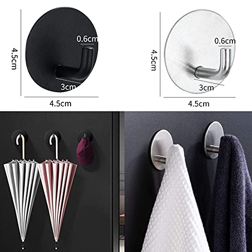 Ganci Autoadesivi Asciugamani in Acciaio Inox