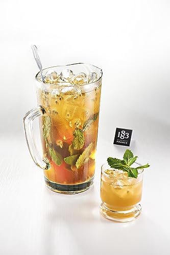 Image of 1883 Sugar Free Peach Syrup for Drinks, Made in France, 1 Liter Plastic Bottle