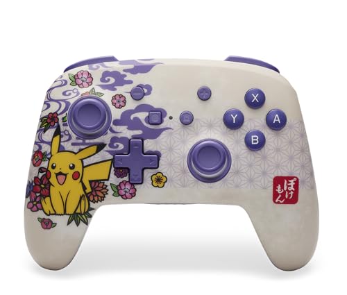 PowerA Manette sans Fil améliorée pour Nintendo Switch modèle OLED et Switch Lite Accessoire de Jeu Manette de Jeu Manette Gaming Manette Bluetooth sous Licence Officielle Pokémon Blossom - vue 7