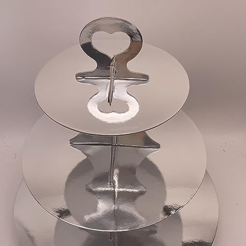 KINMRIS Confezione da 4 alzate per cupcake a 3