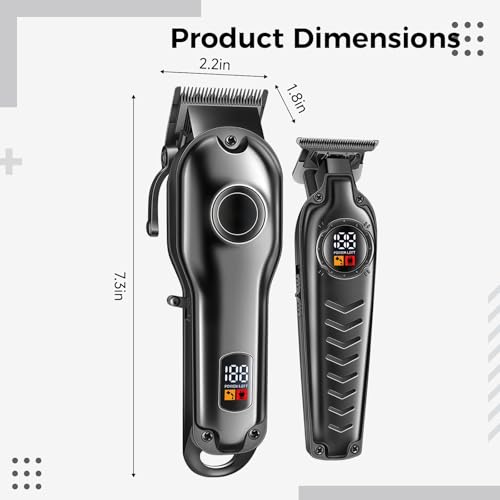 Tondeuse à cheveux rétro rechargeable USB avec kit de 8 accessoires de longueur - 3