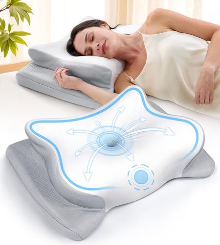 EKIFT Cervical Neck Pillow for Pain Relief, Cooling...