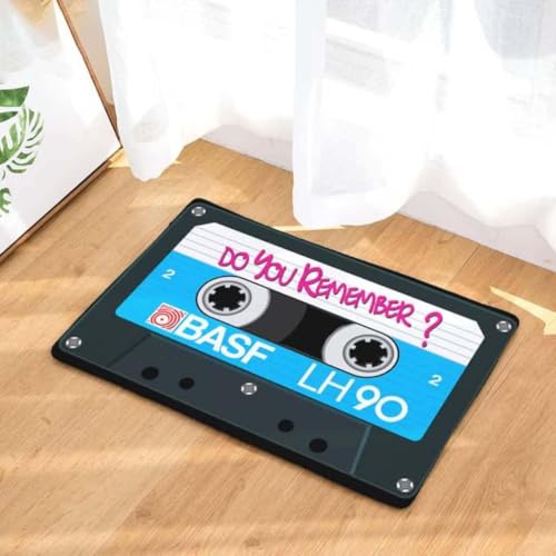 ���փ}�b�g �J�Z�b�g�u�h�D�E���[�E�������o�[�v 50×80cm doormat Cassette Do You Remember