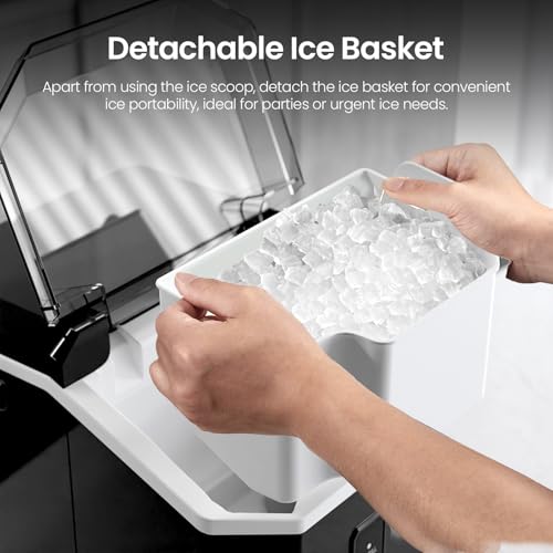 Nugget Ice Maker Countertop with Self-Cleaning - 35lbs/24H