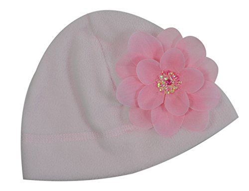 Funny Girl Designs Claribel Pink Fleece Baby Hat