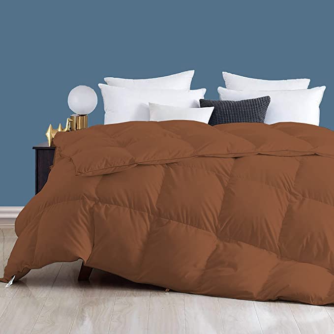 Razzai - 500 GSM Soft Microfiber Quilt Blanket (60" x 90" Inches/152cm x 228cm) - Single Bed|Chocolate Brown