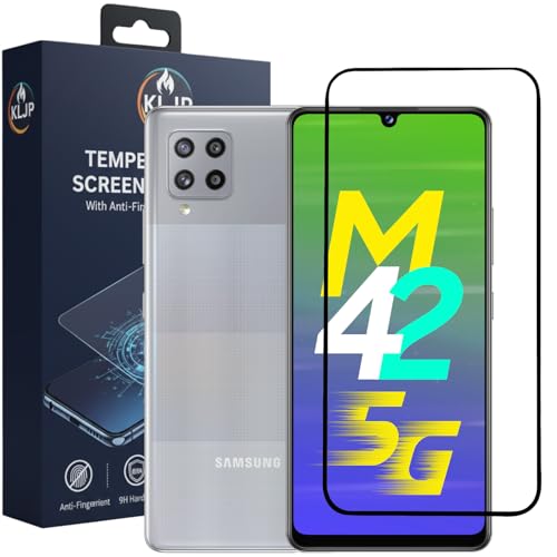 Image of Military-Grade Gorilla Tempered Glass For Samsung Galaxy M42 5G / M12 / M02S / M02 / A02S / A42 / iQOO Z9 Lite 5G With Installation Kit | Edge to Edge Coverage | Black